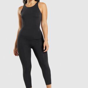 Gymshark Studio 7/8 All in One Unitard NWOT Black XS